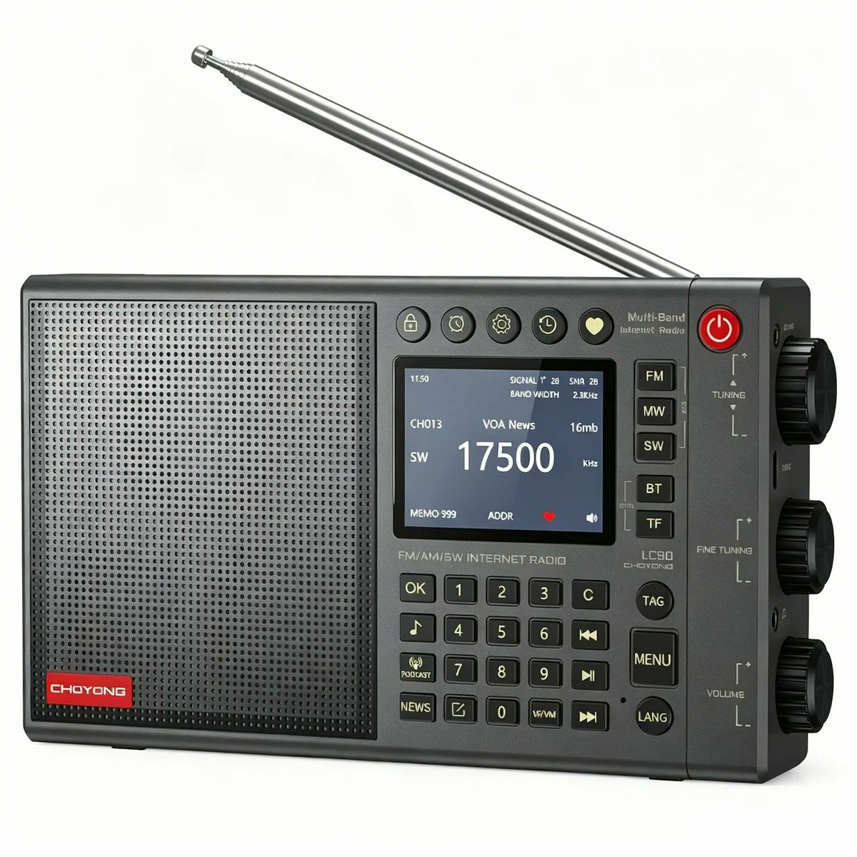 chelegance's tweet photo. 🌍 New Arrival: LC90 Smart Internet Radio!

• Wi-Fi &amp; 4G eSIM
• FM / AM / LW / SW / SSB
• 40,000+ internet radio stations
• AI voice search
Explore radio from around the world, anywhere.

👉 https://t.co/pNZLgtHy1t https://t.co/3QFeKf6RbK