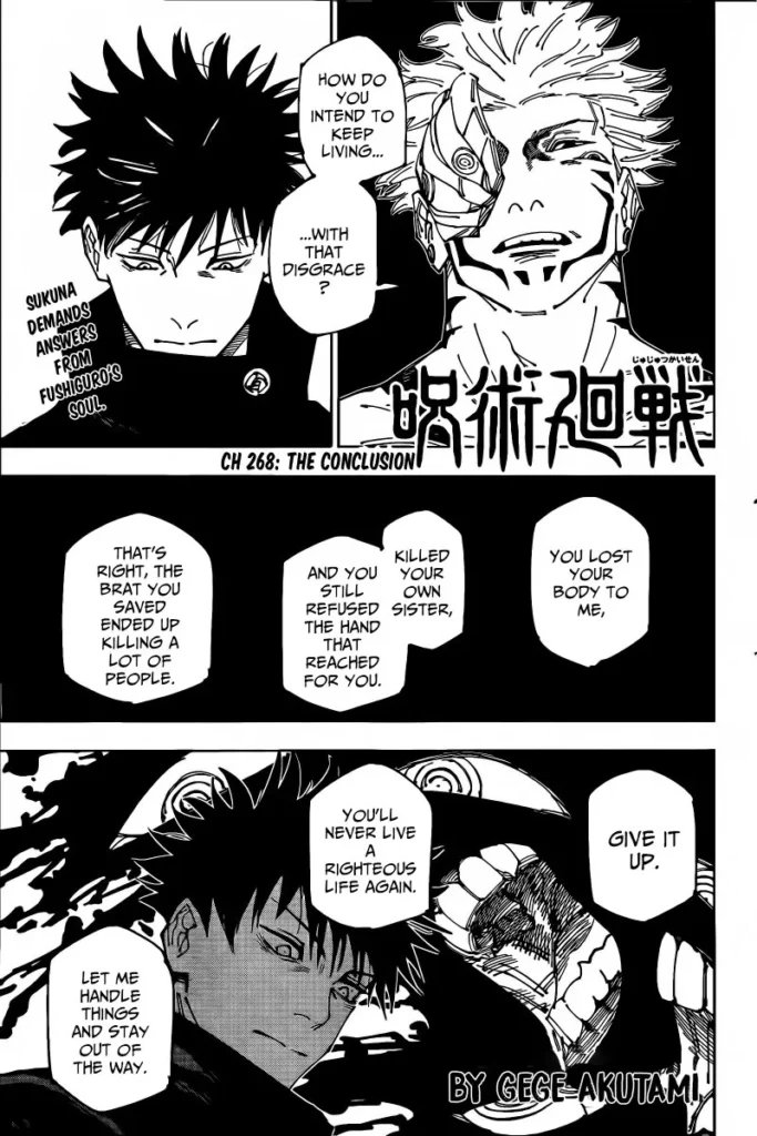 cheshira_go's tweet photo. if u think about this Sukuna has always been guided by the concept of natural selection where the strong devour the weak
he acknowledges Megs usefulness but tells him to submit bc Megs is still weak for him. and that's why Sukuna is so annoyed by Yuuji. Yuuji is built differently https://t.co/64u25HFjnr