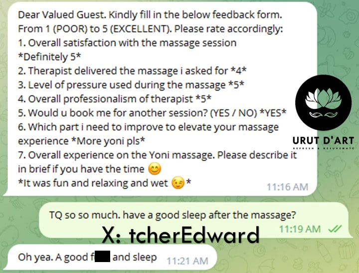 tcherEdward's tweet photo. 客户们的反馈，是我进步的动力
You can't buy happiness but u can buy a good massage😊
customer feedback of recent session 😉
DM me now to book your slot 
FOLLOW, LIKE &amp; REPOST to unlock more exclusive content https://t.co/RLXVdDbdPQ