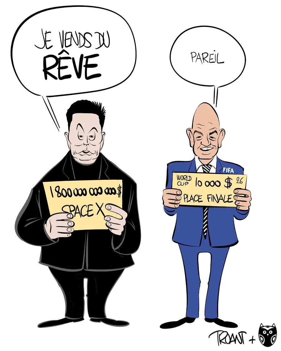 Sansdoute_info's tweet photo. Et si la vraie marchandise n'était pas la fusée, mais le rêve ?

Un dessin de @CartoonsMrt 

➞https://t.co/4jbZxje16d https://t.co/R2uXXlJbSi