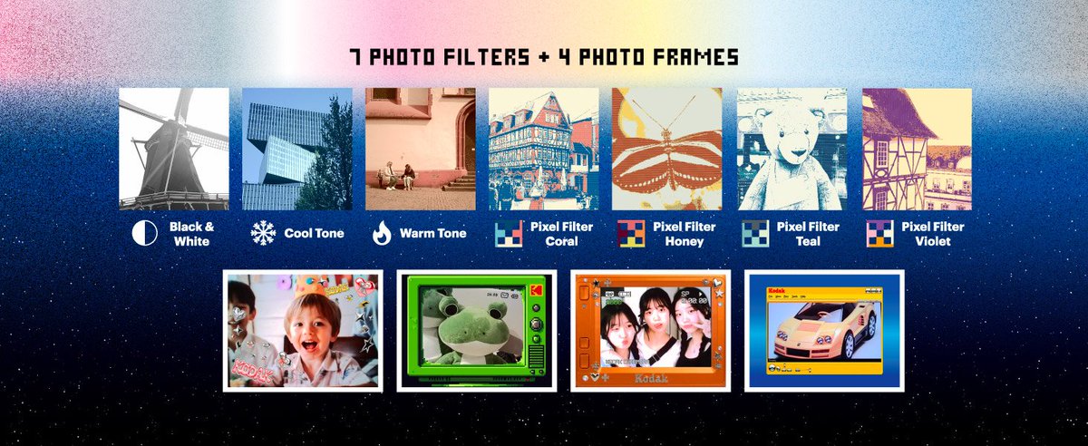 stufflistings's tweet photo. After the massive success of the Kodak Charmera, they've come up with the Kodak Charmera Millennium.

Seven new designs (6 standard plus 1 secret edition) representing the post-Y2K era aesthetics. https://t.co/h9rIFlPgVC