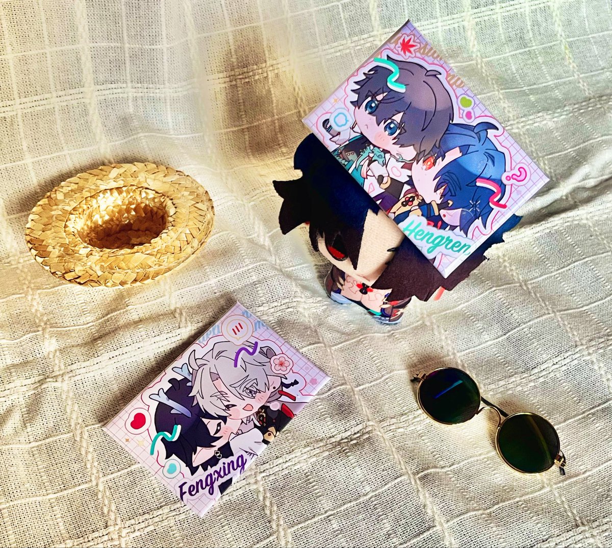 四角缶バッジが届きました〜！ イベントにて頒布いたします〜！！！
