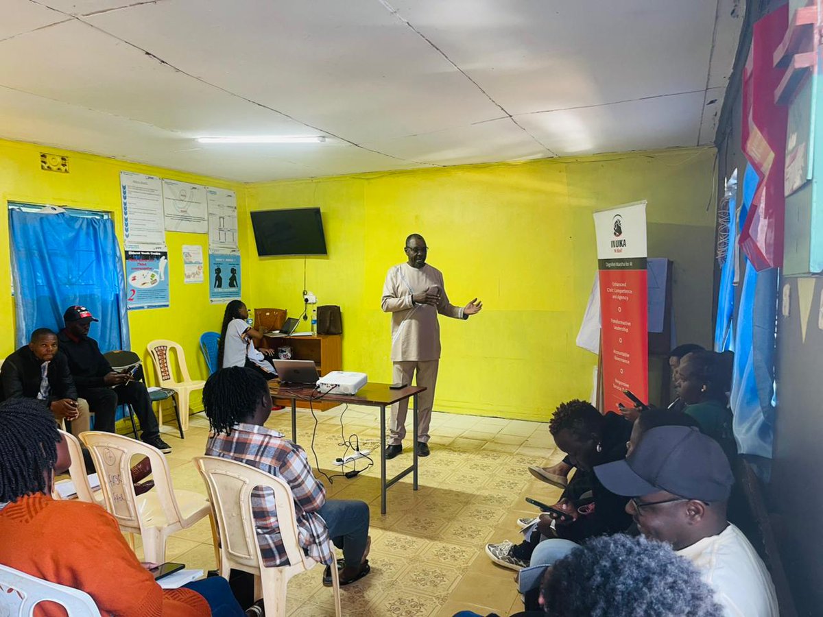 Maskani254's tweet photo. Day 2 of #MaskaniEldoret training is starting off with a Q&A session on the history of Kenya and narrative framing, facilitated by Dr. Kawive.

Participants are exploring how control of information has historically shaped governance, public participation, and citizen engagement. The session examines how narratives are constructed, who controls them, and how access to information influences public understanding and accountability.

Through reflections on Kenya's political history, participants are interrogating the relationship between power, information, and citizen action, while exploring the role of narrative framing in shaping public discourse and democratic participation.
#MaskaniYaTaifa