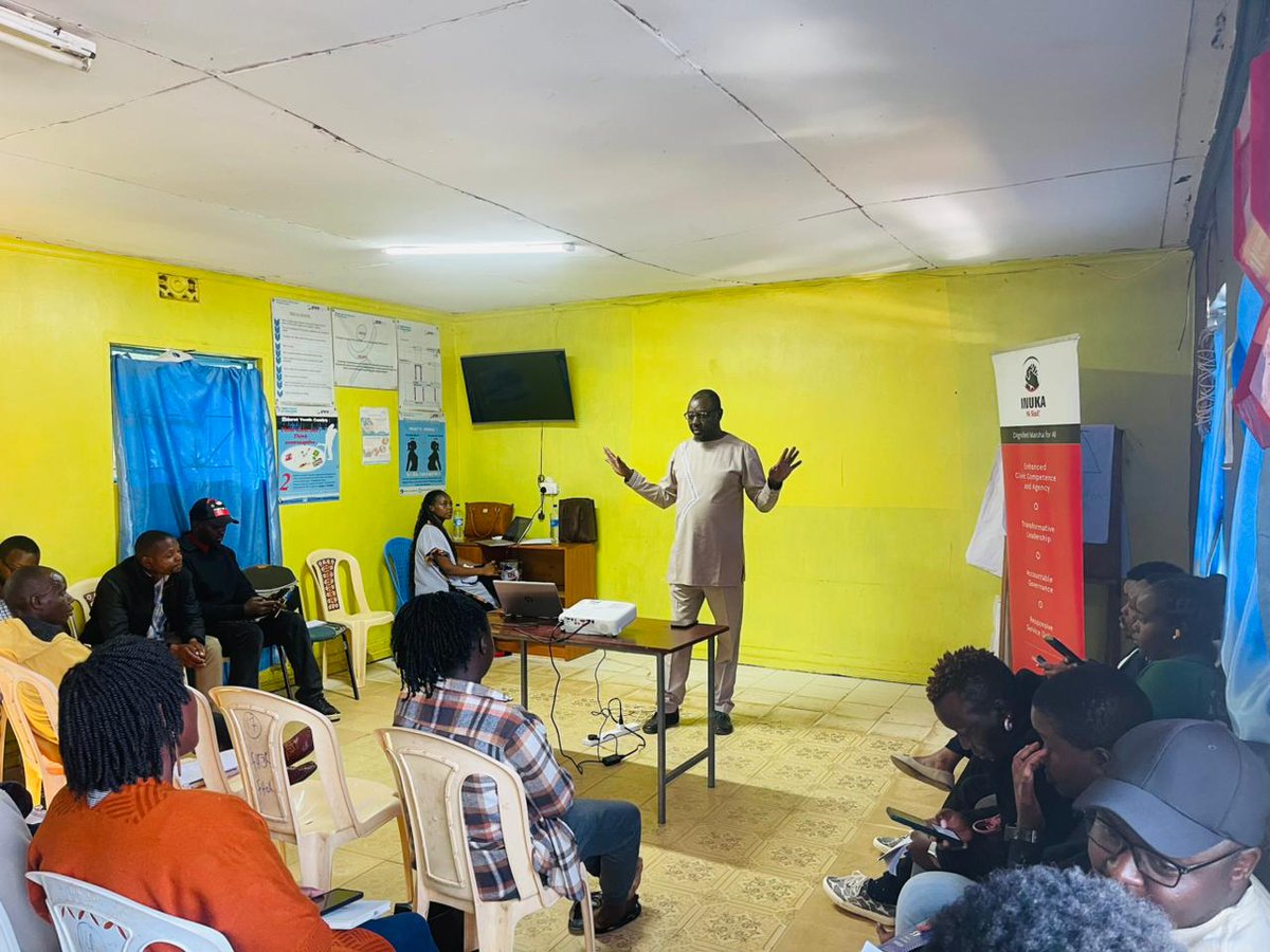 Maskani254's tweet photo. Day 2 of #MaskaniEldoret training is starting off with a Q&A session on the history of Kenya and narrative framing, facilitated by Dr. Kawive.

Participants are exploring how control of information has historically shaped governance, public participation, and citizen engagement. The session examines how narratives are constructed, who controls them, and how access to information influences public understanding and accountability.

Through reflections on Kenya's political history, participants are interrogating the relationship between power, information, and citizen action, while exploring the role of narrative framing in shaping public discourse and democratic participation.
#MaskaniYaTaifa