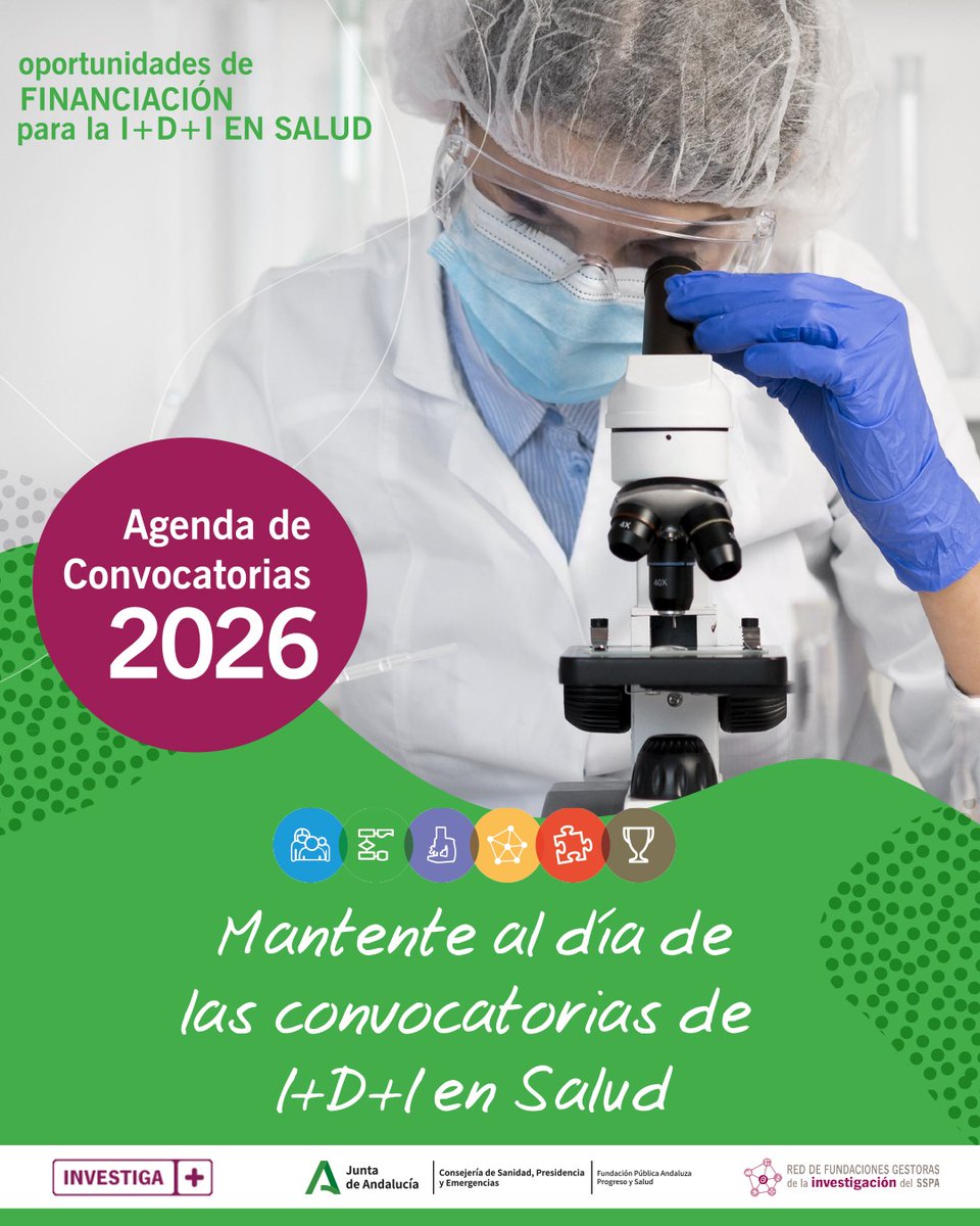 FProgresoysalud's tweet photo. Becas, convocatorias para impulsar tu #investigación, premios... No te pierdas ninguna de las oportunidades de #financiación que tenemos en nuestro boletín. Suscríbete y recíbelo cada viernes en tu correo electrónico 

📝https://t.co/M74yqOJY0x https://t.co/XiYFRcE6IU