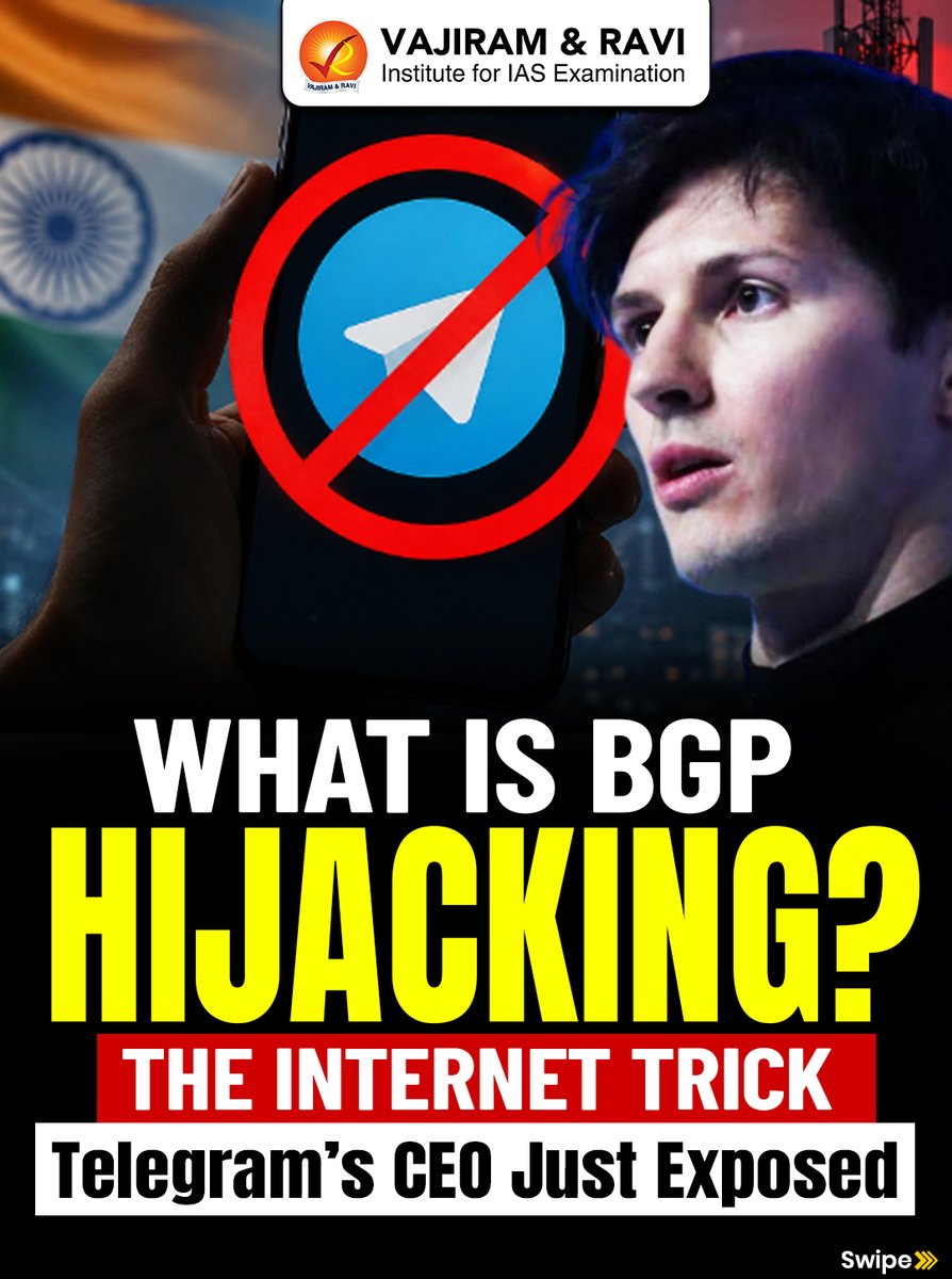 VajiramRavi's tweet photo. What Is BGP Hijacking? The Internet Trick Telegram's CEO Just Exposed

The internet works because networks constantly communicate and share the best routes for data to travel. 

#BGPHijacking #Telegram #CyberSecurity #Internet #Technology https://t.co/4L0xrXpjh7