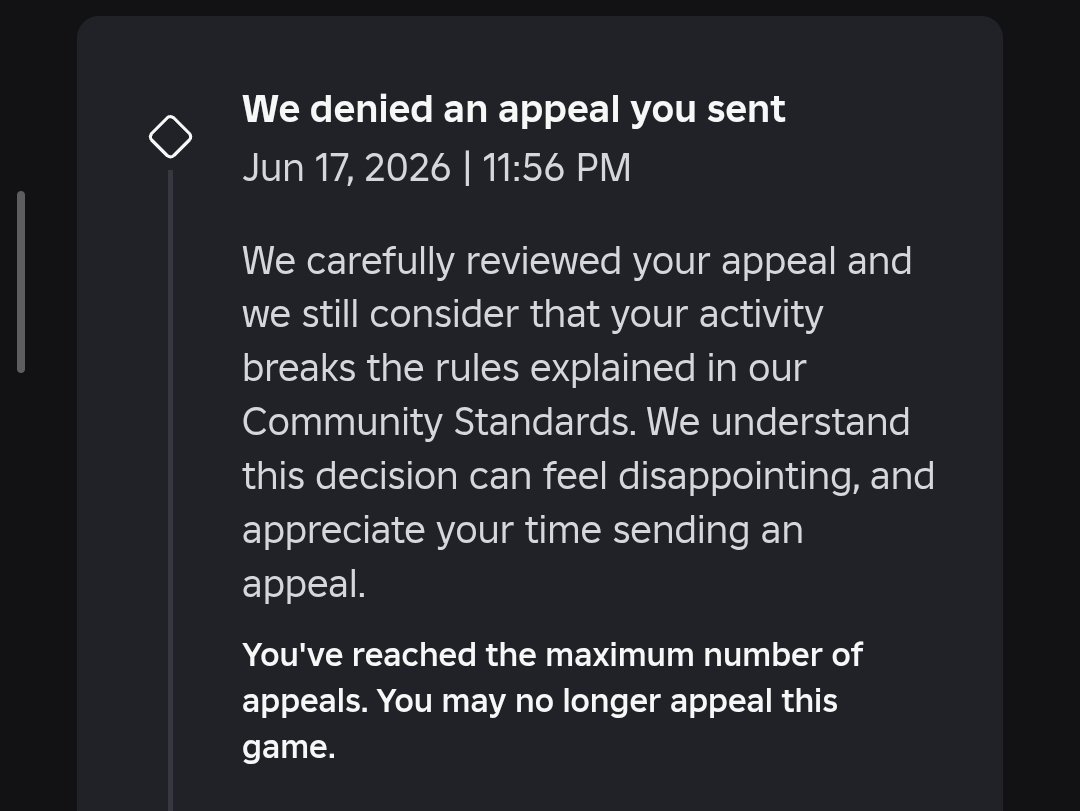 Blequ145's tweet photo. Hello.
Recently my almost 9 years old account got banned and game for "real-world sensitive issues" while there is nothing like that in the game, me and my devs are speculating a spam reports attack on it beacuse only the people that published the game got banned @Roblox https://t.co/roDT9Pe7uz