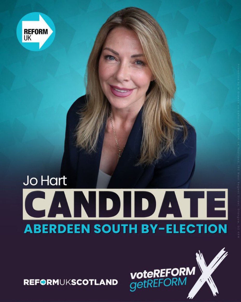 LondonReformist's tweet photo. 🚨 ELECTION DAY @ ABERDEEN SOUTH. Go out and Vote Jo Hart! 🩵➡️ https://t.co/g9NZm2uIGW