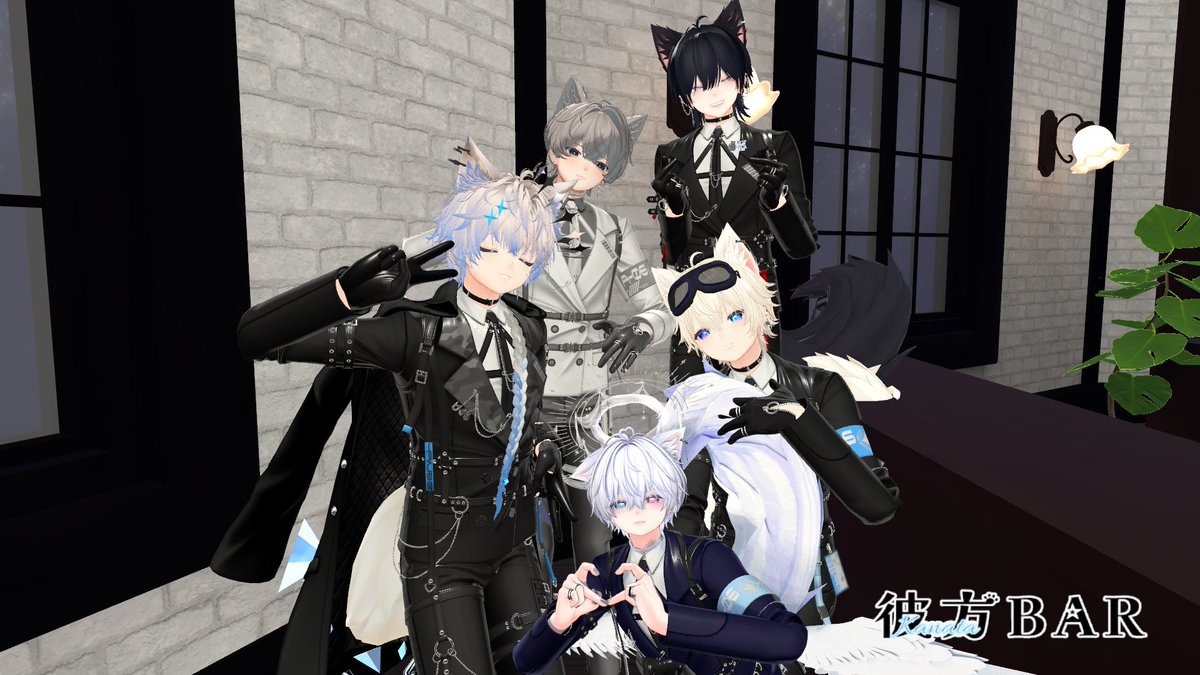 KanataBar_VRC's tweet photo. ✨️ 3期生＆黒服顔合わせ会を行いました ✨️

17匹のキャストと4匹の黒服の彼方くんをお迎えいたしました

出席できた犬しか写ってませんが、キャストやスタッフ含め総勢【54匹】の彼方くんが居ます❣️

今後ともよろしくお願いします！

#彼方BAR #VRCイベント https://t.co/GwTTKt46Iz