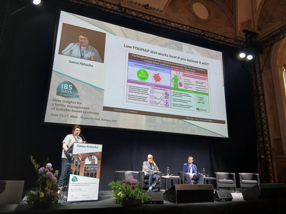 MelchiorChloe's tweet photo. @ibs_days 2026 were amazing as usual! 10th anniversary congratulations to the local team for the organisation. @U1073lab was well represented! And I was happy to share a session on diet with @SannaNybacka and #imranaziz supervised by @MagnusSimren Simren and #edoardosavarino https://t.co/gqz2FFam6S