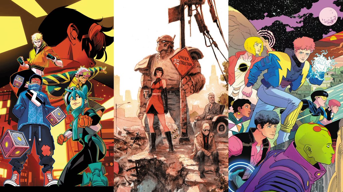 iREUS_SA's tweet photo. DC Comics announced the next wave of the Next Level initiative for September 2:

Legion of Super-Heroes by Joshua Williamson and Hayden Sherman.

The Doom Patrol #1 by Darcy Van Poelgeest and Niko Henrichon.

Teen Titans #1 by Kyle Higgins and Daniele Di Nicuolo. https://t.co/IZTW6HZAce