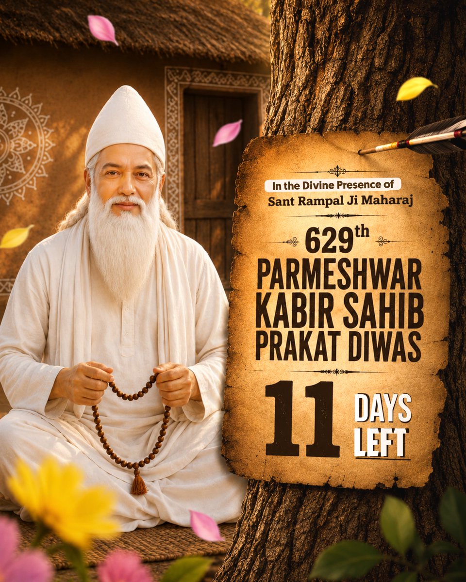 SatlokChannel's tweet photo. 11 DAYS LEFT ⏱️ https://t.co/C17NhBPPBj