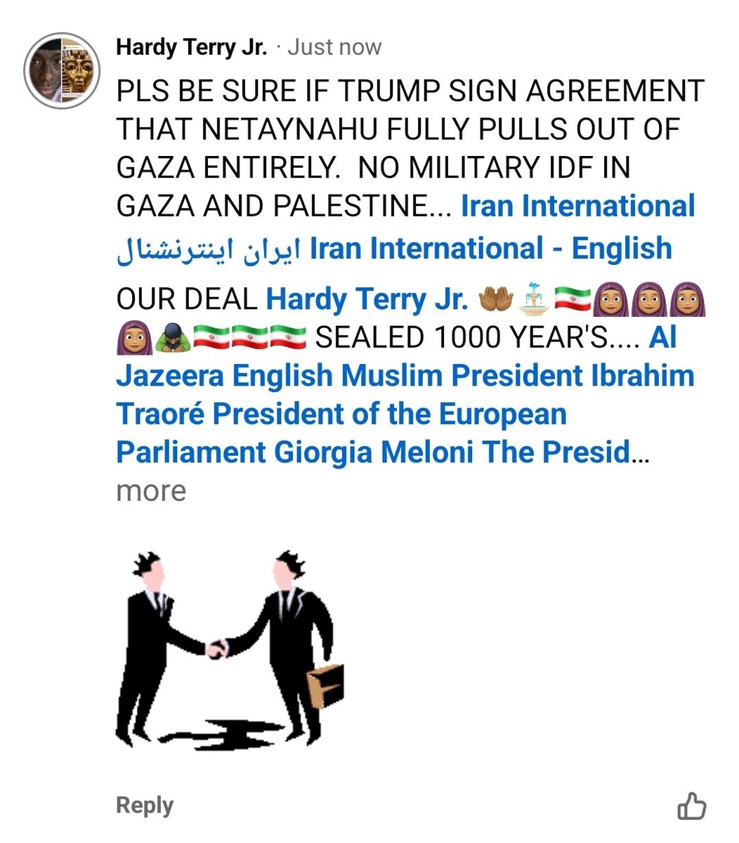 HardyTerry3's tweet photo. OUR @IranArabic_ir @IranIntl @IranObserver0 HARDY TERRY JR DEAL TOO 🫱🏻‍🫲🏾🫡. PLS 🙏🏽 GET NETAYNAHU AND IDF OUT OF GAZA, PALESTINE 🇵🇸, LEBANON 🇱🇧, DROPPING 💣ON MY MITOCHONDRIA GENE HUEMANKIND CHILDREN.. YEMEN 🇾🇪 ALSO HAS DEAL PERSONALLY WITH ME. https://t.co/UGuzXR3KmZ