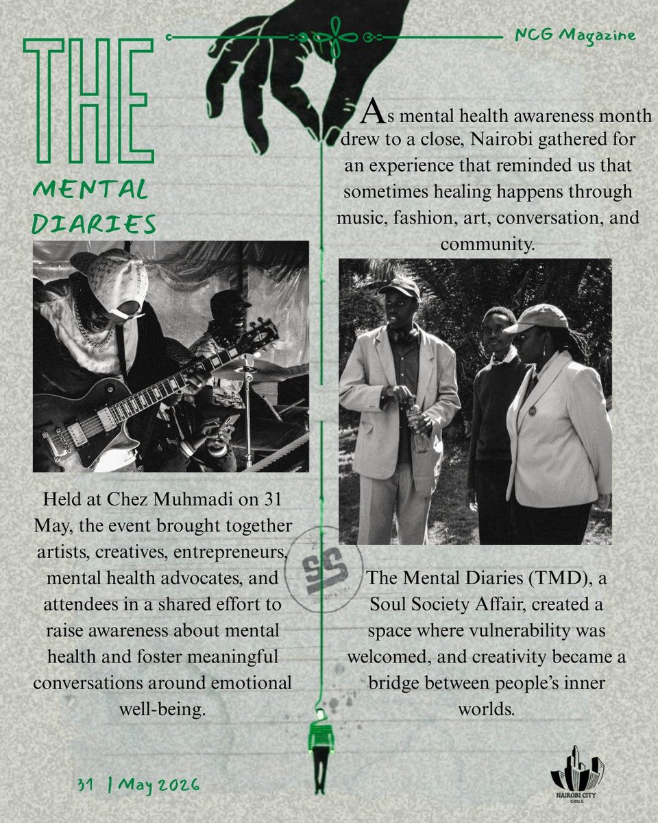dailydrug_'s tweet photo. The Mental Diaries by @owinyez created a space where people felt seen and heard. 🍃

The garden may have emptied, the performances may have ended, but the stories continue...because every mind carries a diary, and every diary deserves to be read.

See thread for full issue. https://t.co/P6YsXg4sQ7