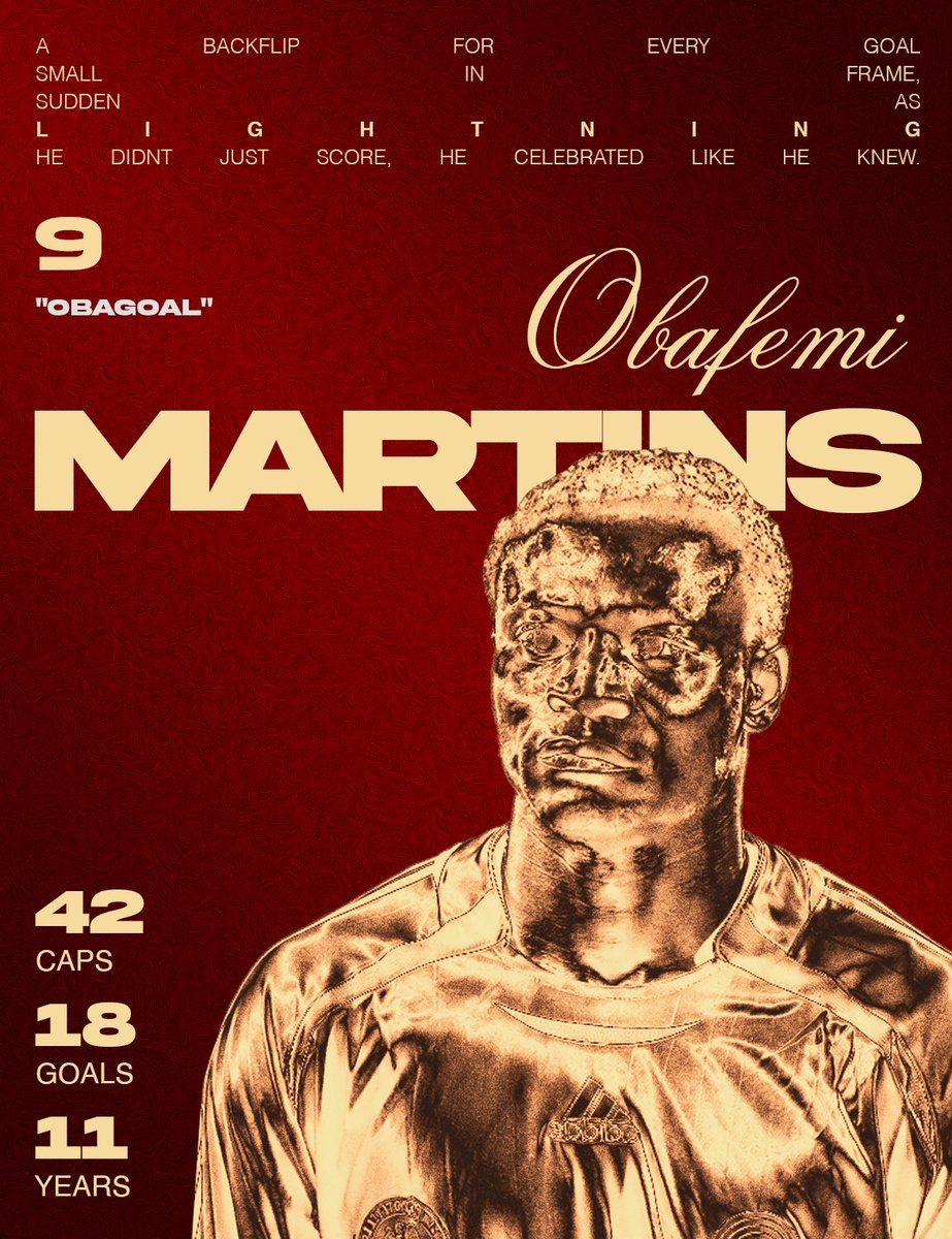 thisisfiz's tweet photo. visual tribute posters of super eagles icons, cast in gold. 

— in no particular order. https://t.co/Lmd97mKPC6