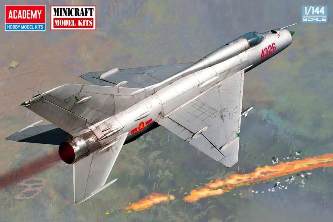 hobbysearch_mm's tweet photo. 【プラモデル入荷】Academy(アカデミー)
1/144 MiG-21PF フィッシュベッドD
https://t.co/ImoYTtwF7W
旧ミニクラフト金型のMig-21がアカデミーより登場。デカールは5種(ソビエト連邦空軍/ベトナム民主共和国空軍)付属します。
#Mig21 #Fishbed #144Scale https://t.co/8A7Ol0P6Ek