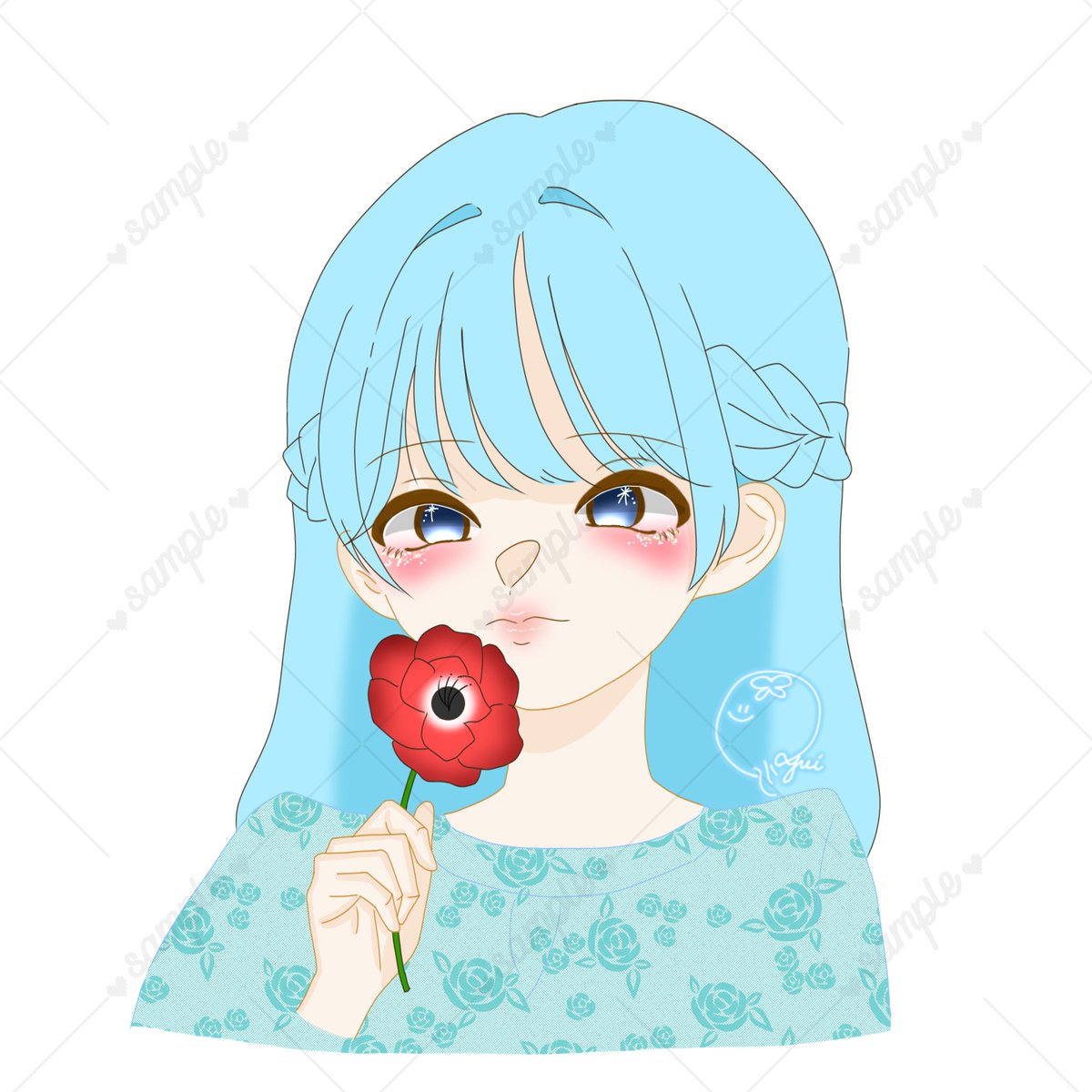yui_spoon07's tweet photo. こういう量産需要あったりする？

今タスクあるから
それ終わってからになるけど

女性限定
複雑な髪❌
服装固定(色味変更⭕️)
お花変更⭕️
みたいな…( ¨̮ )

考えるかぁ😌 https://t.co/dcaDHJuSu3