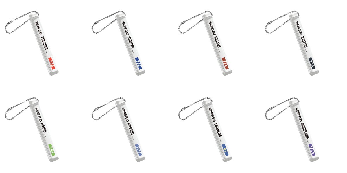 hyakuemu_anime's tweet photo. ◤￣￣￣￣￣￣￣￣￣￣￣￣￣￣￣◥
　　　　ホテルキーホルダー
　　　 　通販販売決定！🔑
◣＿＿＿＿＿＿＿＿＿＿＿＿＿＿＿◢

アニメイト池袋本店での特別展示にて販売した
『#ひゃくえむ。』ホテルキーホルダーシリーズが、

📢明日6/19(金)19:00より
「きゃにめ」にて先着販売開始！

トガシ・小宮・仁神・財津・海棠・樺木・経田・森川の
8人をイメージしたホテルキーホルダーです✨

在庫が少ない商品もございますので、
ぜひお早めにチェックしてください🏃💨

🛒ご購入はこちら
https://t.co/S5kouYiCCz

💿Blu-ray＆DVD 好評発売中！