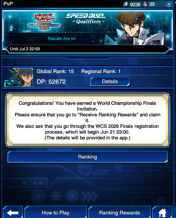 Norentino_'s tweet photo. WCQ 2026 Duel Links 
15th global! 1st Latam/1ro Latam
DP: 52627
Se confió en holdear todo el día sin jugar :D
Gracias a @pulplex @RandomPl0x @shelmy5444 @zaidking_YGO @YamCh71951871 @CarretTCG @zenzohBMc @timox19998 
por todo el apoyo, hare mi mejor esfuerzo en el mundial🦖 https://t.co/S0Ho6bzjVI