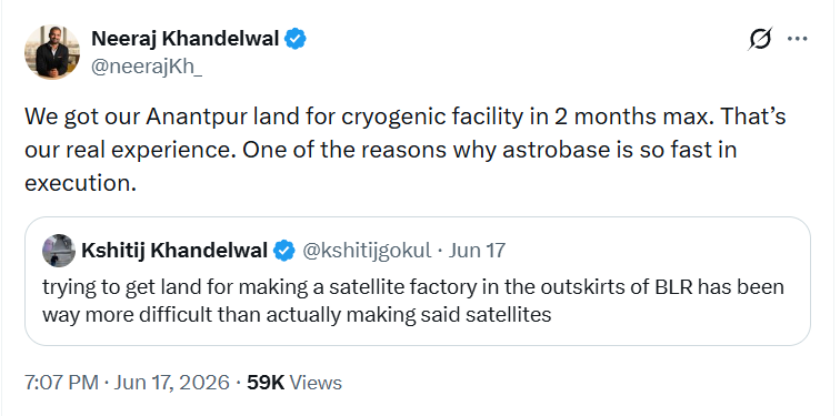 tdpsatish's tweet photo. A casual tweet about difficulties in finding land near Bengaluru was instantly converted into an opportunity for Andhra Pradesh.

Appreciating @naralokesh garu proactive approach in directly engaging with entrepreneurs and showcasing Anantapur as an investor-friendly destination. https://t.co/2i25WZYCHC