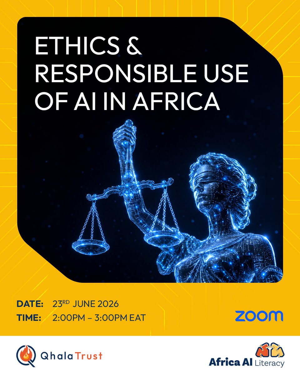 QhalaHQ's tweet photo. #AIInHealthcare is moving fast, but responsibility isn’t always keeping pace.

As these systems quietly shape decisions, outcomes, and access, deeper questions start to surface:
1. Whose realities are reflected and whose are left out?

#AfricaAILitWeek26 #AIForAfrica https://t.co/zu5ZZ8ot0e