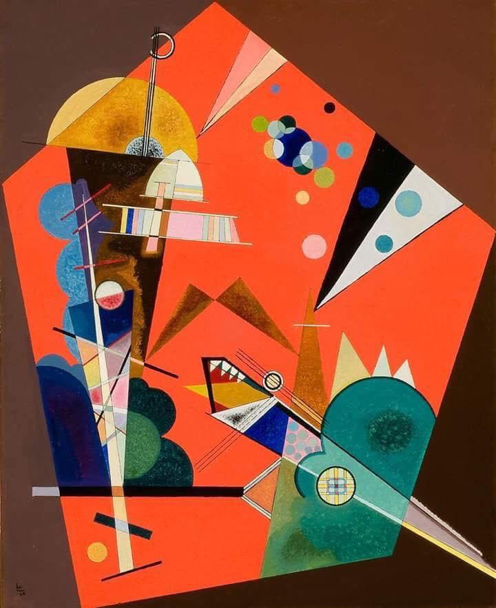SabrinaMoro9's tweet photo. Wassily Kandinsky  🎨 ( 1866-1944 ).
Tension in Red,  1926. https://t.co/TQ6H0ZV9TY