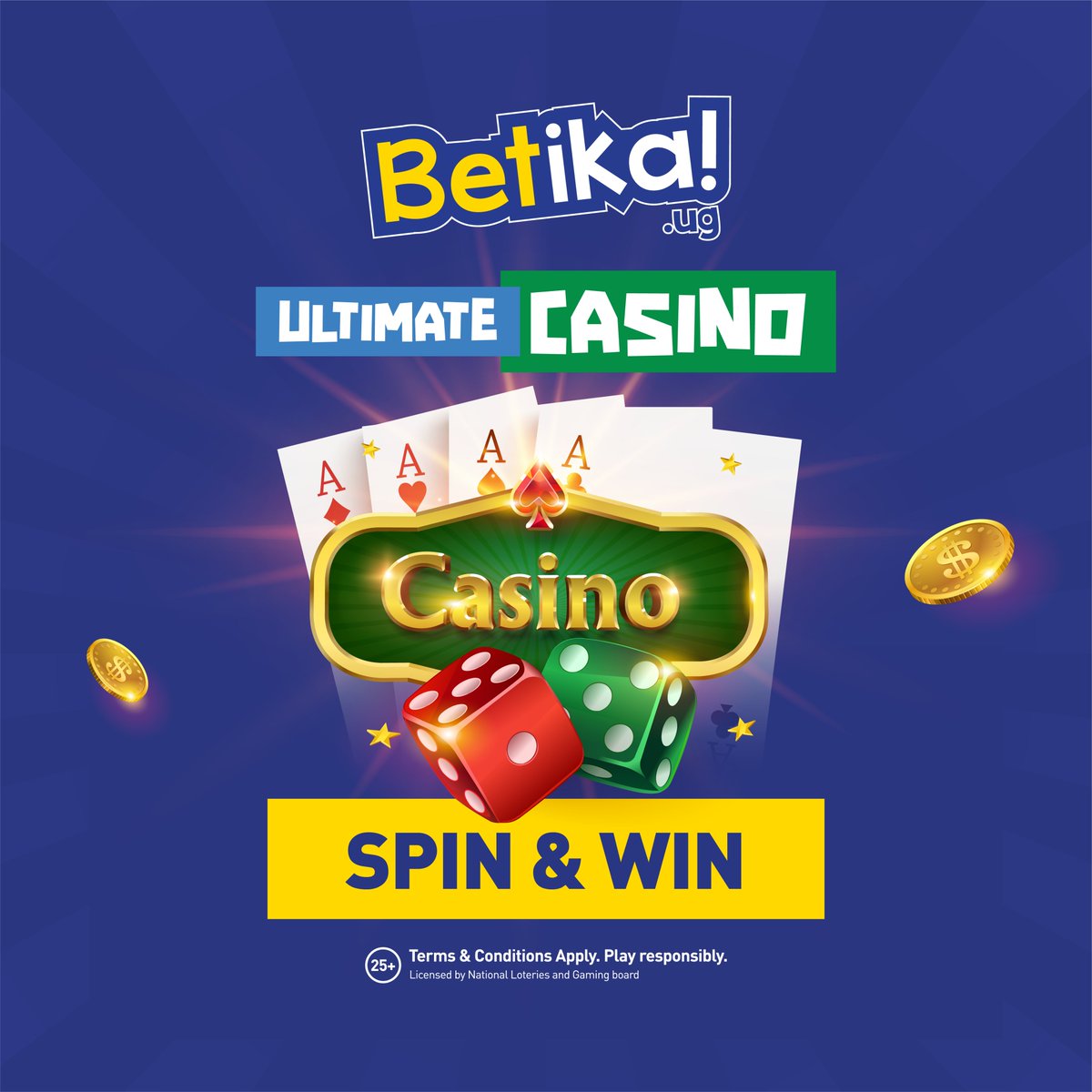 BetikaUg's tweet photo. In between matches? The reels are waiting for you!🎰

Spin and win on all your favorite slots, spinners, table games and more on the Ultimate Casino 

Visit https://t.co/IWg8EmErJa today to cash in your next big win 😁 https://t.co/EdqhXDlr0Z