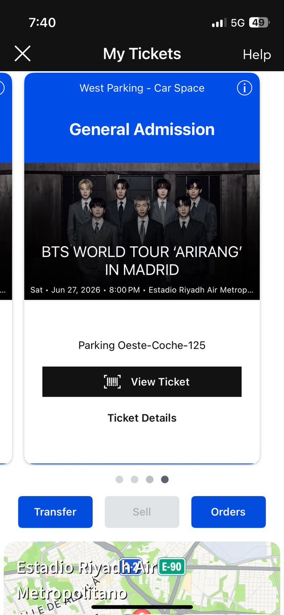 ashar290's tweet photo. 💜 VENDO 2 ENTRADAS BTS MADRID 💜

📅 27 de junio
📍 Sector 220 (visión reducida)

🎟️ 170 € c/u (precio original)
🚗 Parking: 15 €

✅ Transferencia segura

📩 DM si te interesa

#BTSMadrid #BTSTickets #WTSBTS #BTSARMY https://t.co/2sr3DcV6X6