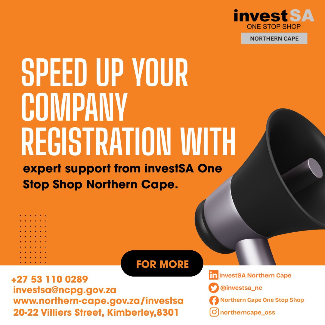 investsa_nc's tweet photo. Speed Up Your Company Registration

SPEED UP YOUR COMPANY REGISTRATION WITH EXPERT SUPPORT

Let us help you save time and focus on growing your business.
For more information:
+27 53 110 0289
@GautengInvestSA 
#InvestSA #OneStopShop #NorthernCape #BusinessRegistration https://t.co/b7WpJ3m5EM
