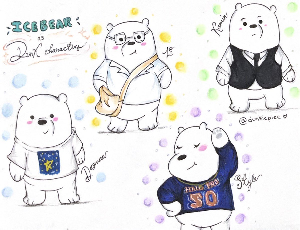 dunkiepiee's tweet photo. ice bear as dunk characters!!!
#ArtForDunk (˶ᵔ ᵕ ᵔ˶)
#dunknatachai @dunknatachai https://t.co/g2iZfqAZJJ
