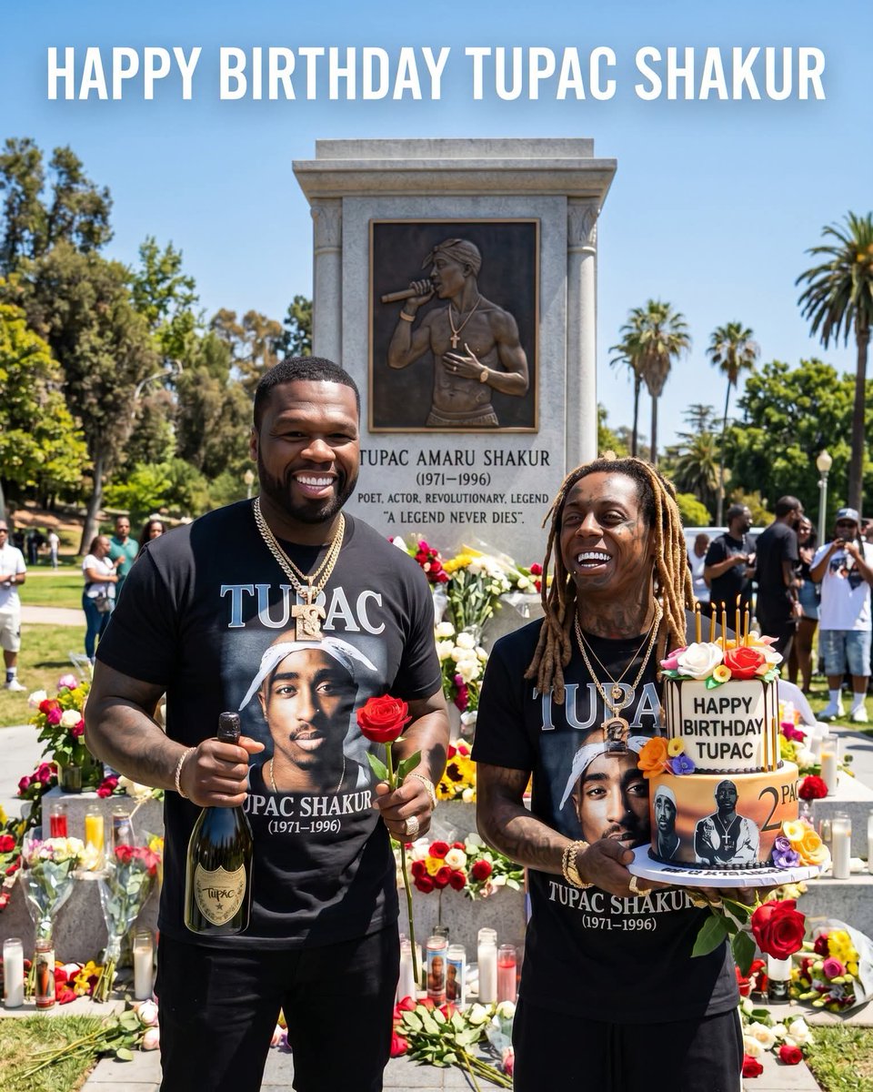 inxsEnt's tweet photo. Several hiphop artists celebrated tupac's 55th heavenly birthday in style https://t.co/eDlNGJsuPl