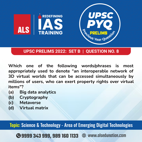 ALS_IAS's tweet photo. One PYQ Today, One Step Closer to LBSNAA. Start Practicing!
#UPSCPYQ #PreviousYearQuestions #PYQ #UPSCPreparation #UPSCExam #IASPreparation #UPSCPrelims #Prelims2027 #GeneralStudies #ALSIAS #IAS #UPSC #UPSC2027 #CivilServices #IASCoaching #UPSCPreparation #UPSCAspirants https://t.co/1btSGdqw64