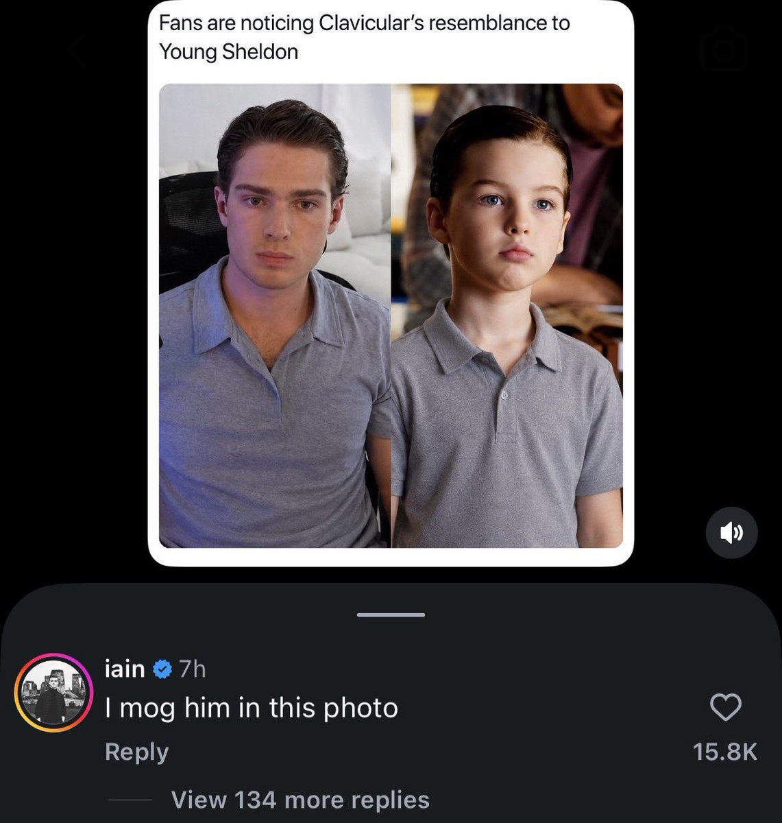 theAtulPoddar's tweet photo. young sheldon is a generational mogger wow https://t.co/mO1FPUnbhu