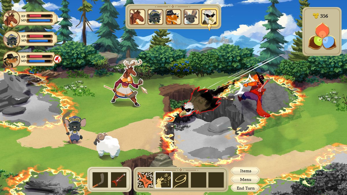 EpicSwordmonkey's tweet photo. Welcome to Canadia, where Dragon-sized Geese rule the skies. In this turn-based #CRPG, gather your party of Beavers, Gooseborn and Moose, master the magic of colour, and paint a corrupted world back to life.

Wishlist: https://t.co/VfW2XC82Oj 

#IndieGame #WishlistWednesday https://t.co/nJEfb81TPC