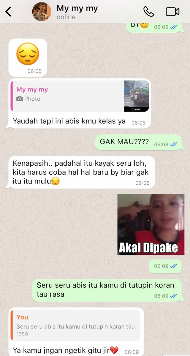 abbycilzzz_'s tweet photo. #dohaep chatan gak jelas pagi pagi https://t.co/DqRkyR1hcH