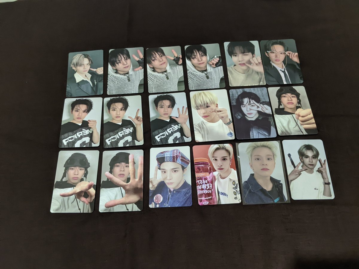 csatties's tweet photo. WTS AAB PC TREASURE 
❗Not For Sensitive Buyer❗

take all 400.000 (kecuali yang tanda merah)
❌ exc adm oren &amp; pack ❌
📍Dom Kab Bogor

t. wts photocard hyunsuk jihoon yoshi junkyu jaehyuk asahi doyoung haruto jeongwoo junghwan https://t.co/r0hCDnBe0i