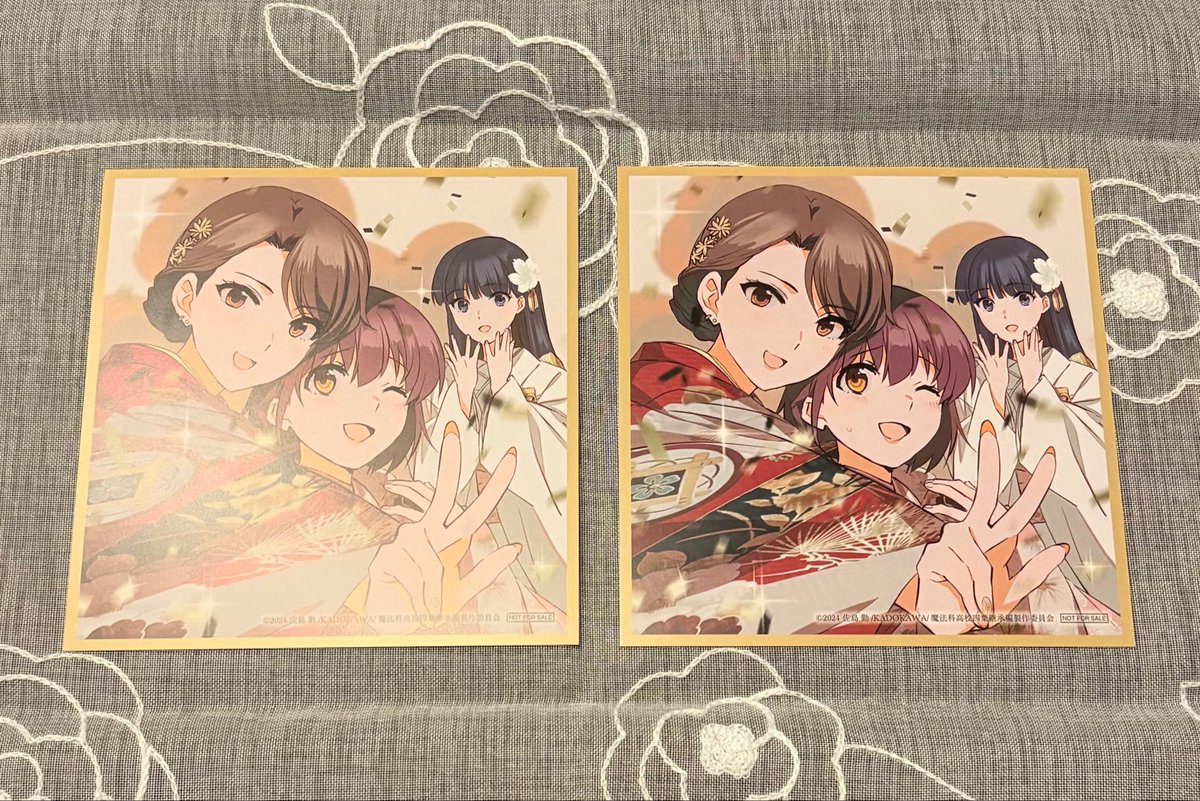 劇場版魔法科、昨日も観に行ってきたよ🥰 10回目！ミニ色紙はこの間と
