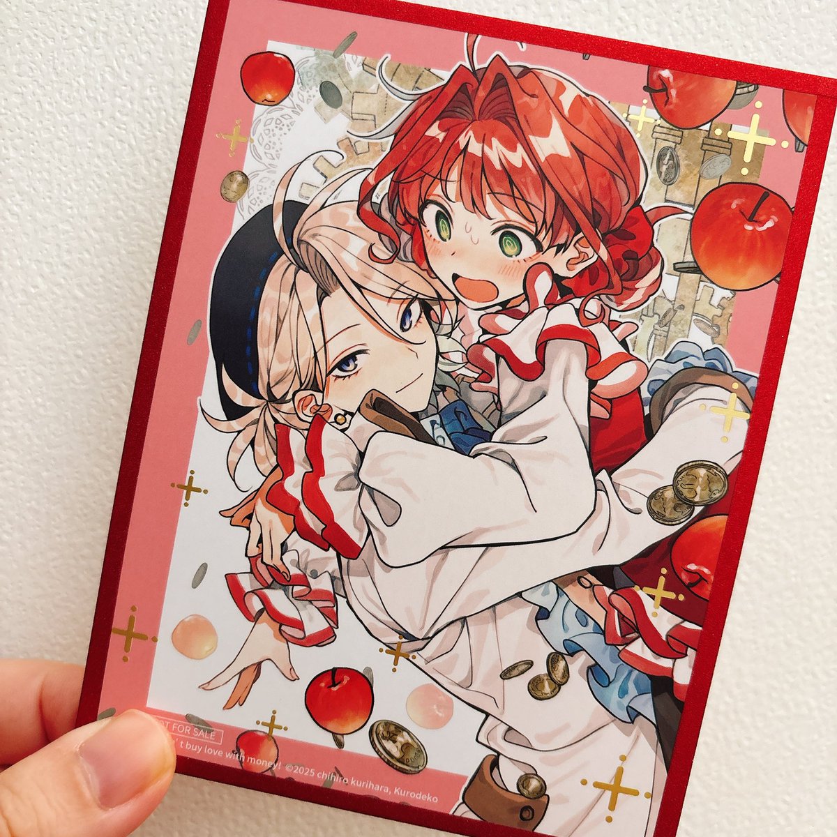 八重咲馨、春夫 サイン色紙 COMIC SEED お金じゃ愛は買えませんっ！」 これはシンガポール版の特典です