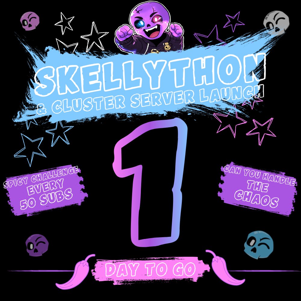 itsmeskelly's tweet photo. 💀 1 DAY.

Tomorrow. 4:30PM CST. Be there!

#VTuber #VTuberEN #Skellython https://t.co/gAB9v3f6Y9