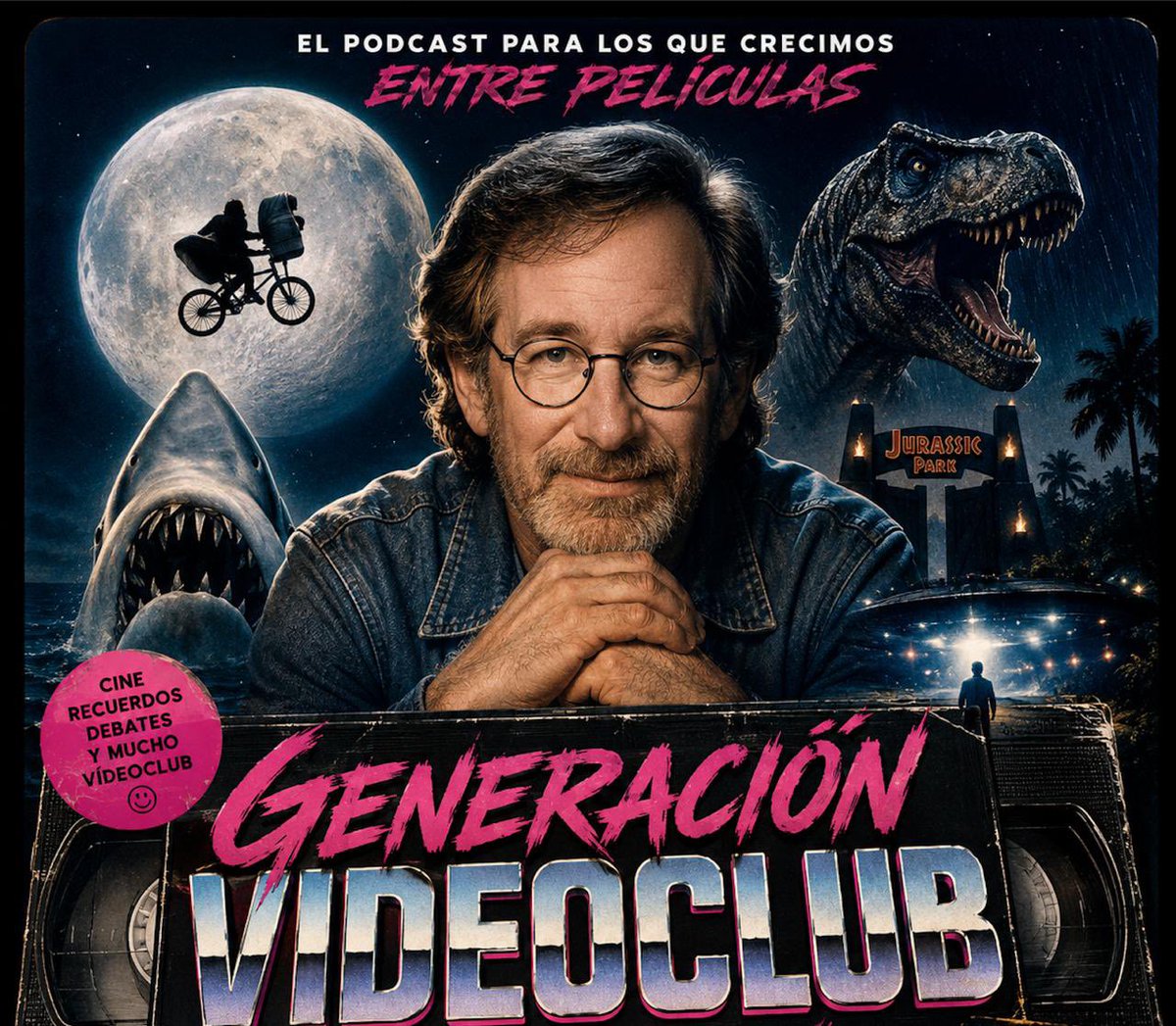 GVideoclub's tweet photo. 🚨 NUEVO PODCAST 🚨
 📰 Repasamos la actualidad cinéfila.
 🛸 Hablamos de El día de la revelación, donde Spielberg vuelve a recordarnos por qué es una leyenda.
 🍿 Además, repasamos su filmografía y hacemos nuestros rankings de favoritas.

Enlace 👉🏼🎧 https://t.co/rPmdxtS0Xv https://t.co/AltRctUoK3