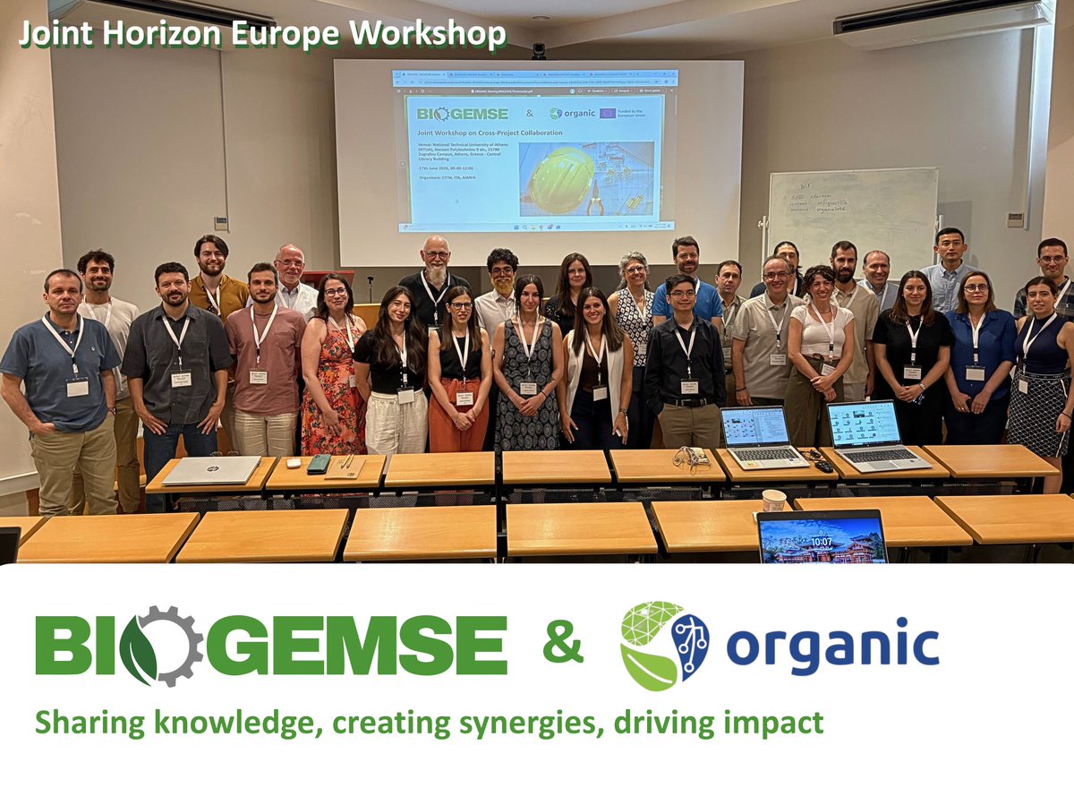 aimenct's tweet photo. 🇬🇷 A joint BIOGEMSE–ORGANIC workshop also explored generative design, additive manufacturing and digital platforms.

🇳🇴 AIMEN also joined the #AIRISE General Assembly in Trondheim to discuss AI solutions for European industry.

#HorizonEurope #AIMENResearch https://t.co/UM3oQTQyRQ