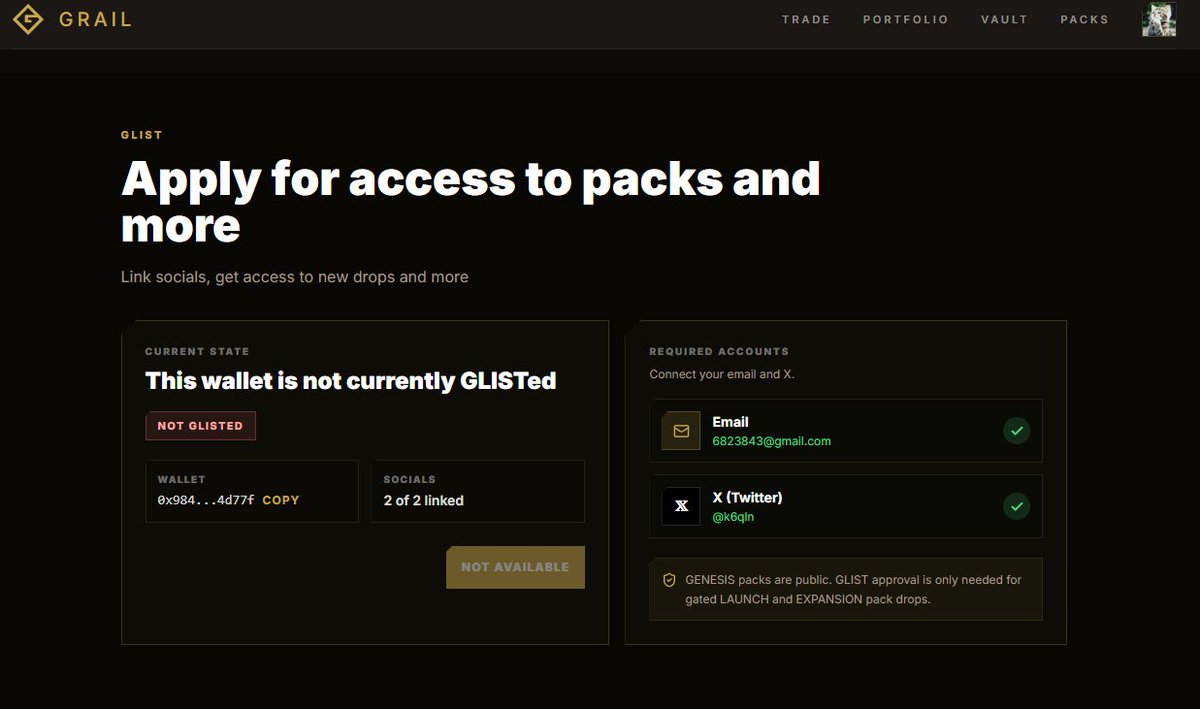 k6qln's tweet photo. @GrailCo It seems that my luck is not so good. By the way, do I still have a chance to get a glist,If possible, please do give me an answer https://t.co/JPAiQOEQqM