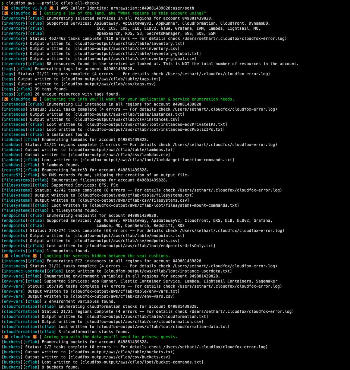 7h3h4ckv157's tweet photo. CloudFox 📍 

It’s an open source command line tool created to help penetration testers and other offensive security professionals find exploitable attack paths in cloud infrastructure.

Source: https://t.co/8RTsqYR2V0 https://t.co/d2HDNLIfCJ