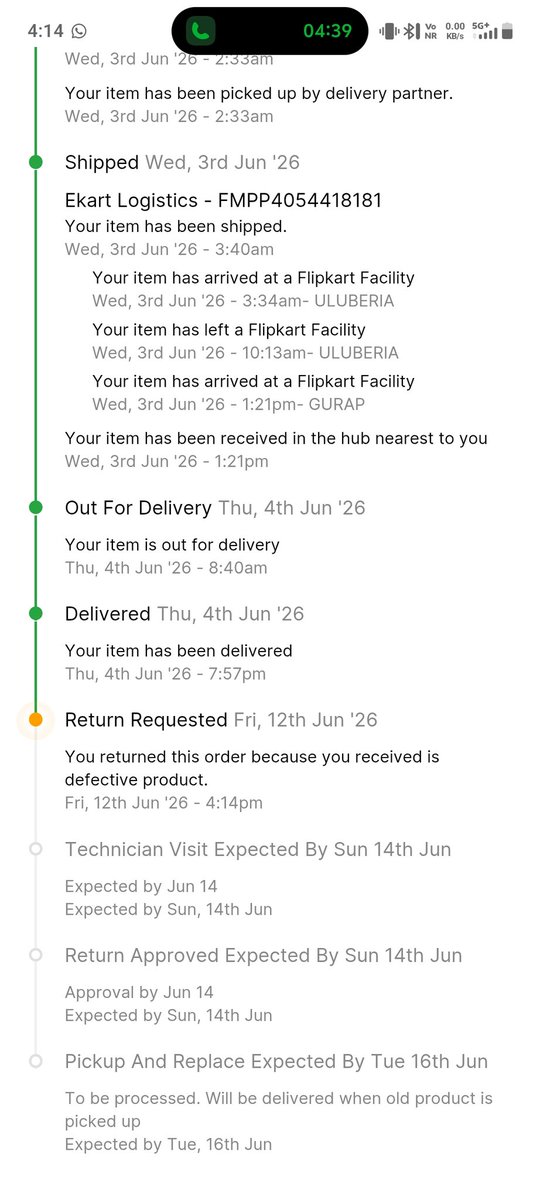 AjayHalder24974's tweet photo. Shameful! @FlipkartSupport is misleading NCH (Grievance: 9533084). defective Asus Laptop (Order ID:OD437728015086667100). They cancelled returns TWICE without a technician visit. Now lying "past 7 days" to eat my ₹71,296! Have call recordings. @AsusIndia @jagograhakjago @consaff https://t.co/vwAwm6zOg4
