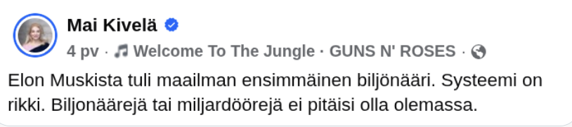 Jrvinen_J's tweet photo. Tarkoittaako kansanedustaja tässä, että Suomen 6 miljardööriä eivät saisi olla olemassa? Eli suoraan endlösungiin vain. 

Aika kova lausunto. Puhdasta. https://t.co/aKIYxYyCCR