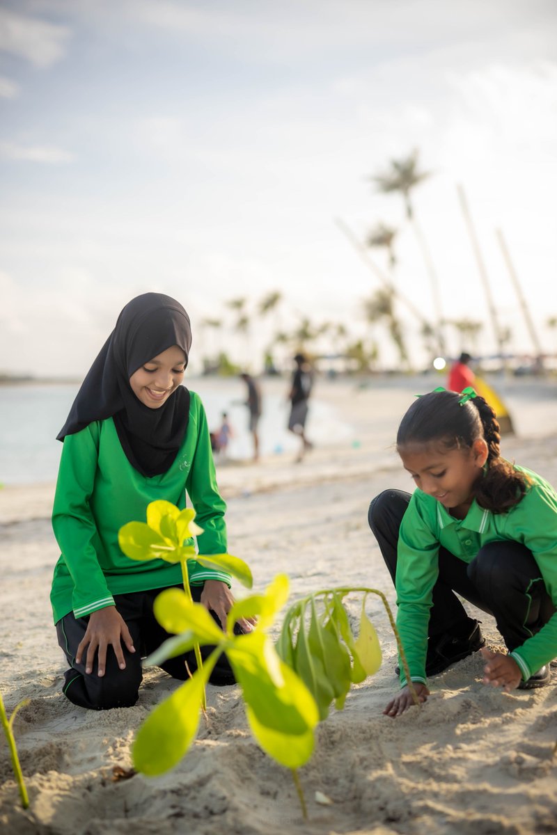 ARC_maldives's tweet photo. Highlights from the Maafushi Tree Planting Event held to celebrate World Environment Day 2026, where all the students of @SchoolMaafushi had the opportunity to plant trees donated by @sdmfarms. https://t.co/SOCSOJGCrP