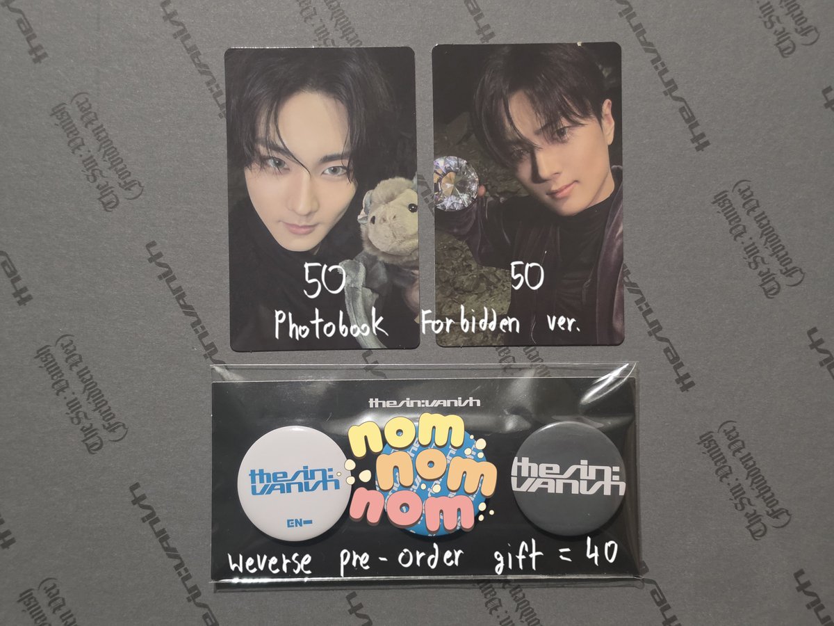 alriartz's tweet photo. WTS / พร้อมส่ง
- เจย์ ซอนอู shopee fansign
- นิกิ storm / จองวอน เจย์ forbidden / เจย์ นิกิ weverse ver.
- จองวอน pop up
- จองวอน dark blood
- ฮีซึง เจค dimension: dilemma

ค่าส่ง 40 สนใจสอบถามได้นะคะ

#ตลาดนัดenhypen https://t.co/SWwKVIAfoZ