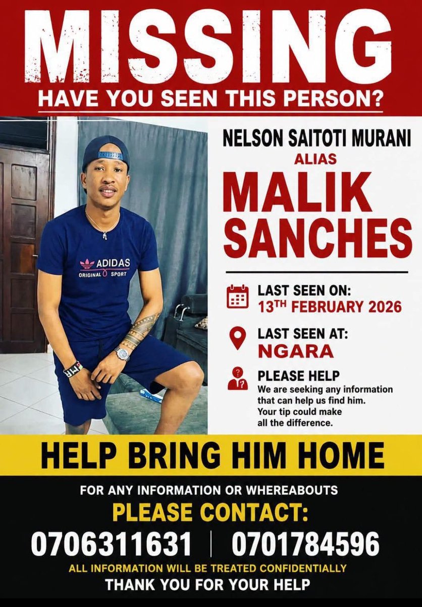 arnoldi254's tweet photo. From my DMs, Retweet and let's get Malik home. https://t.co/0iMzNuViSC