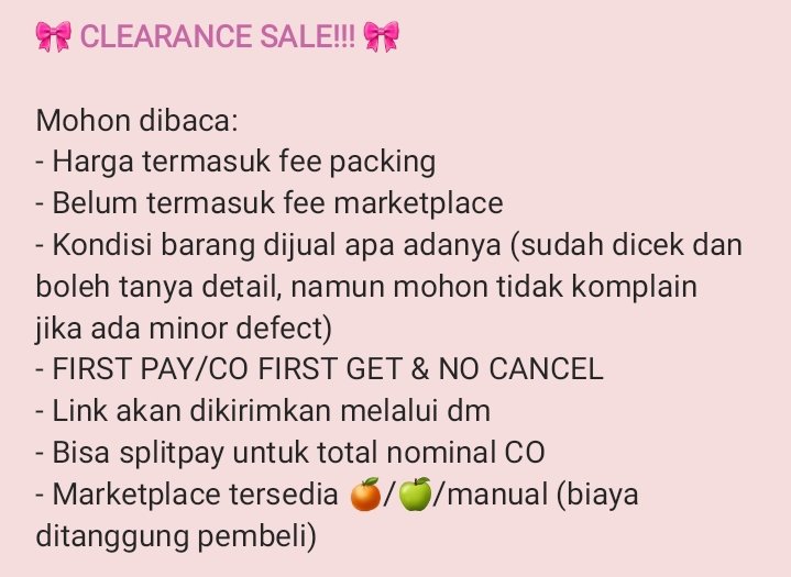 blushesberry's tweet photo. ˗ˋ  CLEARANCE SALE  ˊ˗ https://t.co/Ry6qII9hXI
