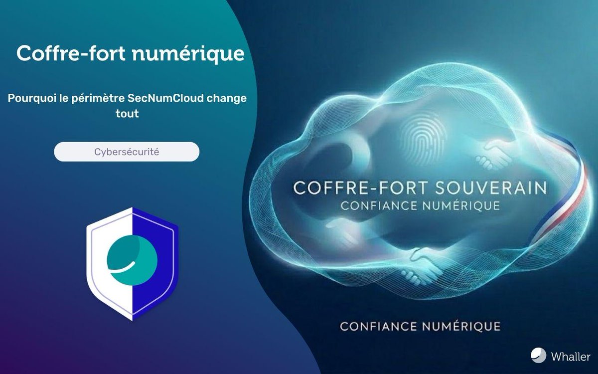 Alexpinsard's tweet photo. #SecNumCloud : attention au mirage marketing !
L'important n'est pas juste la qualification, c'est son PÉRIMÈTRE. Découvrez comment @whaller_fr garantit la #SécuritéNumérique de son coffre-fort numérique. Ne transigez plus sur vos données critiques !
https://t.co/LSwDQO2a8R https://t.co/GScnVzgioA